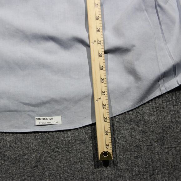 VTG Walt Disney World Button Up Shirt Mens XL Blue Mickey Mouse Pinpoint Oxford - Picture 8 of 8